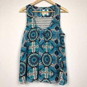 Anthropologie meadow rue floral sleeveless top
